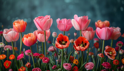 Naklejka premium flower background