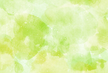 背景素材_水彩テクスチャ_黄緑色 © 四ッ谷