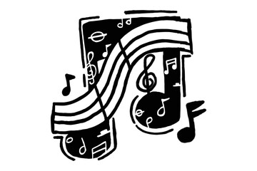 Black Music Tone Vector