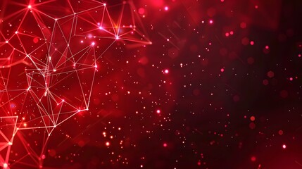 futuristic black background with red light technology