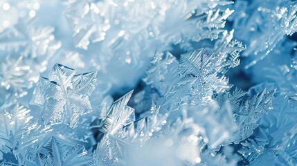 Fototapeta premium Ice pattern wallpaper