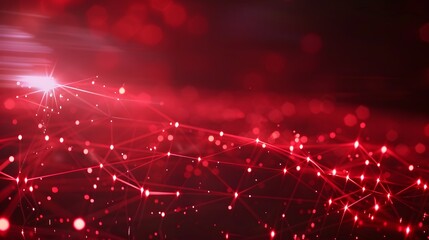 futuristic black background with red light technology