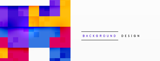 Dynamic colorful squares background. Vector Illustration For Wallpaper, Banner, Background, Card, Book Illustration, landing page