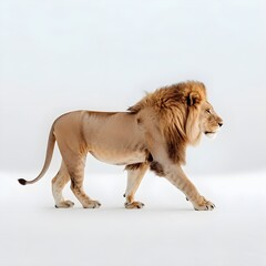 lion isolated on white background