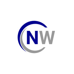 Alphabet letters Initials Monogram logo NW, INITIAL Letter NW logo design, template vector illustration. NW Initial Letter Logo design vector template, Graphic Alphabet Symbol for Corporate Business.