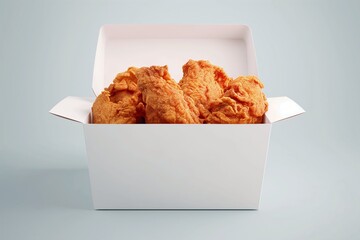 fried chicken in the box by generated ai