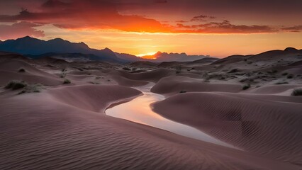 Discuss the role of water in shaping desert environments.
