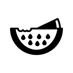 Watermelon icon vector or logo illustration style