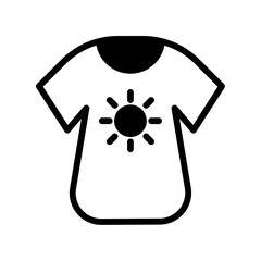 Shirt icon vector or logo illustration style