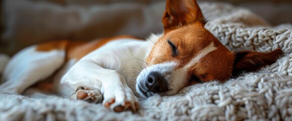Obraz premium A Happy, Joyful, And Playful Jack Russell Terrier Relaxing And Resting, Full Of Life, HD