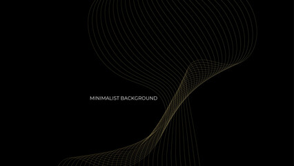 Premium background. Abstract luxury pattern. Gold waved lines background. Abstract gold curve line texture. banner, cover, poster, flyer, card, web, website, backdrop. vector illustration