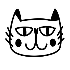 Illustration cat icon sign images vector 