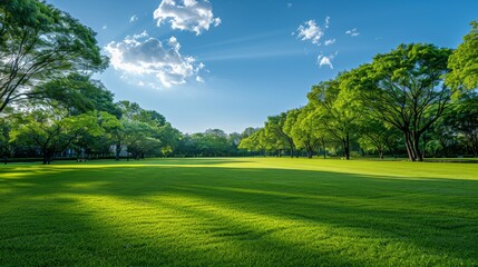 Fototapeta premium Clear Sky in City Park 