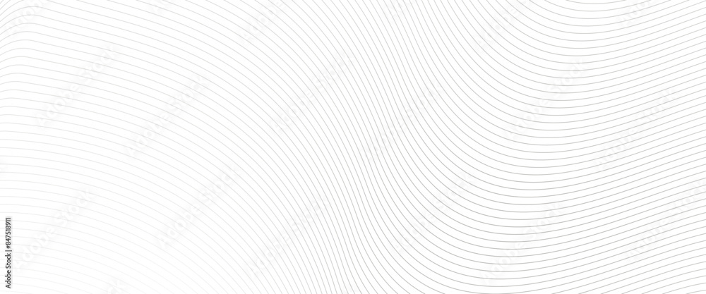 Poster Vector abstract white wave lines pattern background,  seamless pattern with lines background.