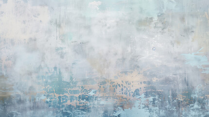Fototapeta premium Rustic Textured Wall with Ocean-inspired Pastels Color Washing Technique. Aged effect. Palette of sky blue with subtle variations in hue and tonality. High-resolution. Soft and layered finish.