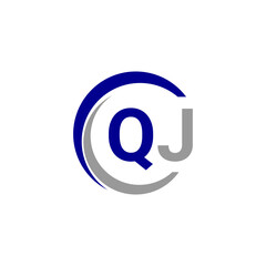 Alphabet letters Initials Monogram logo QJ, INITIAL Letter QJ logo design, template vector illustration. QJ Initial Letter Logo design vector template, Graphic Alphabet Symbol for Corporate Business.
