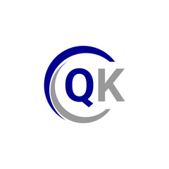 Alphabet letters Initials Monogram logo QK, INITIAL Letter QK logo design, template vector illustration. QK Initial Letter Logo design vector template, Graphic Alphabet Symbol for Corporate Business.
