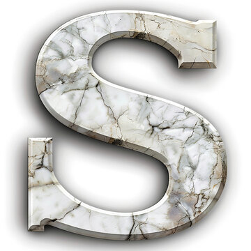 Lsv Alphabet Logo Png Images, 3d logo of the letter s on white background, generate ai
