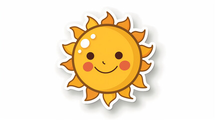 a cartoon sun with a smiling face. Funny Smile Sun. Hello summer vector design. Summer text with sun character smiling in beach sand island. Vector illustration tropical season background. 