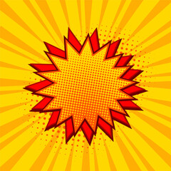 Comic magazine dialogue layout. Comic book grid with speech balloons frames, pop art vector template. Funny communication boxes, dialog frames on colorful background