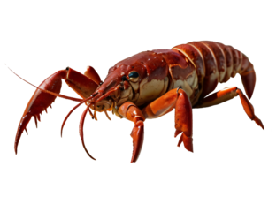 crayfish on white