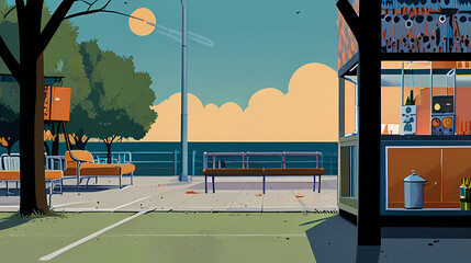 Background Illustration a humorous take on every day life