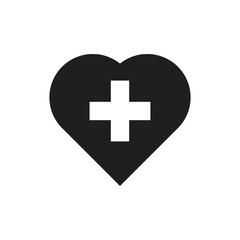 Medical health cross vector icon isolated.