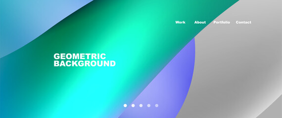 Dynamic flowing shapes concept design composition. Vector Illustration For Wallpaper, Banner, Background, Card, Book Illustration, landing page