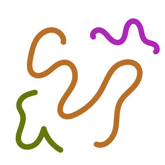 Abstract squiggly lines vectors