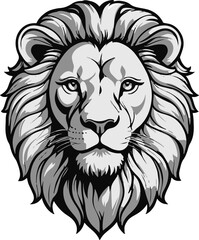 lion head vector