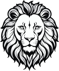 lion head vector