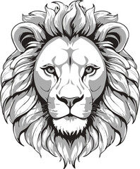 lion head vector