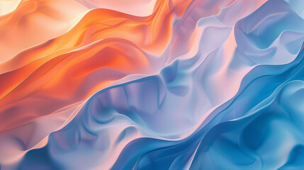 Obraz premium Orange and Blue Light Gradient Background with Matte Texture and Uneven Distribution, Minimalist Style with High Resolution and High Detail 