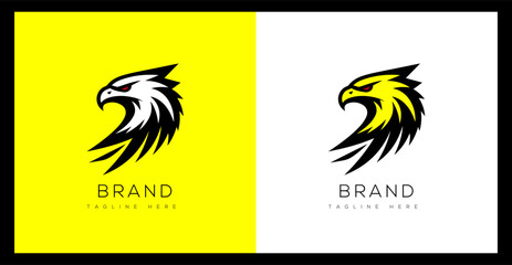 Obraz premium Modern and Minimalist Eagle Logo design vector