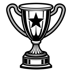 champions trophy vector illustration