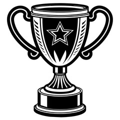 champions trophy vector illustration