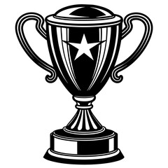 champions trophy vector illustration