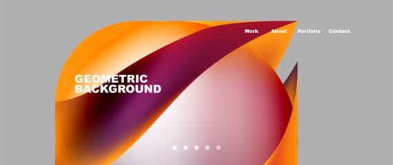 Colorful flowing shapes, wave lines with neon gradients. Vector Illustration For Wallpaper, Banner, Background, Card, Book Illustration, landing page