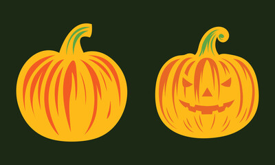 Pumpkin vector design halloween pumpkin