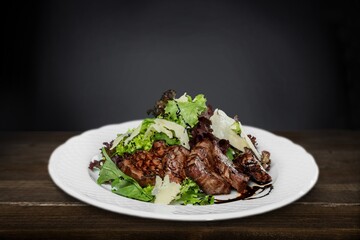 Flavorful tasty Grilled Steak on plate