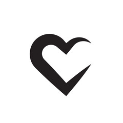 heart icon outline stroke vector eps