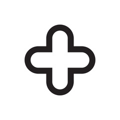 plus math symbol icon vector eps