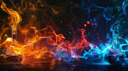 Arcane alchemical occult symbolic abstract background