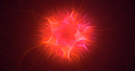 3D manual rendering abstract colorful fractal light background. Its not AI Generatd illustration.