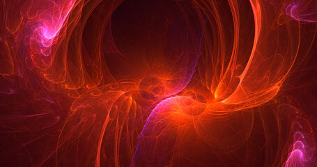 3D manual rendering abstract colorful fractal light background. Its not AI Generatd illustration.