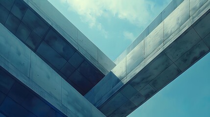 Futuristic Architectural Vision with Vibrant Colors and Digital Precision