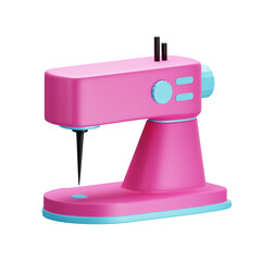sewing machine 3D illustration