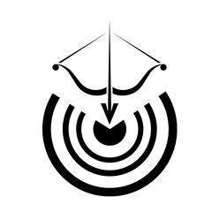 Archery bow and arrow Vector Illustration, Archery Target Set, Arrow Vector, Bow, Archery Bow, and Arrow Designs, Modern Archery Equipment Vector Collection, Arrow Monogram