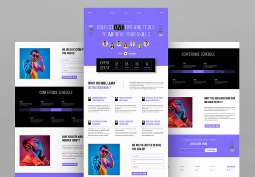 Webinar Landing Page Template