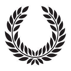 laurel sign illustration icon logo vector illustration